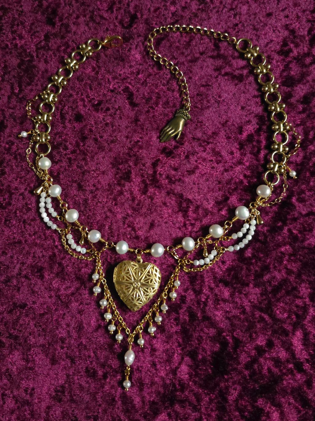 PARAMOUR | Gold & Pearl Renaissance Inspired Choker