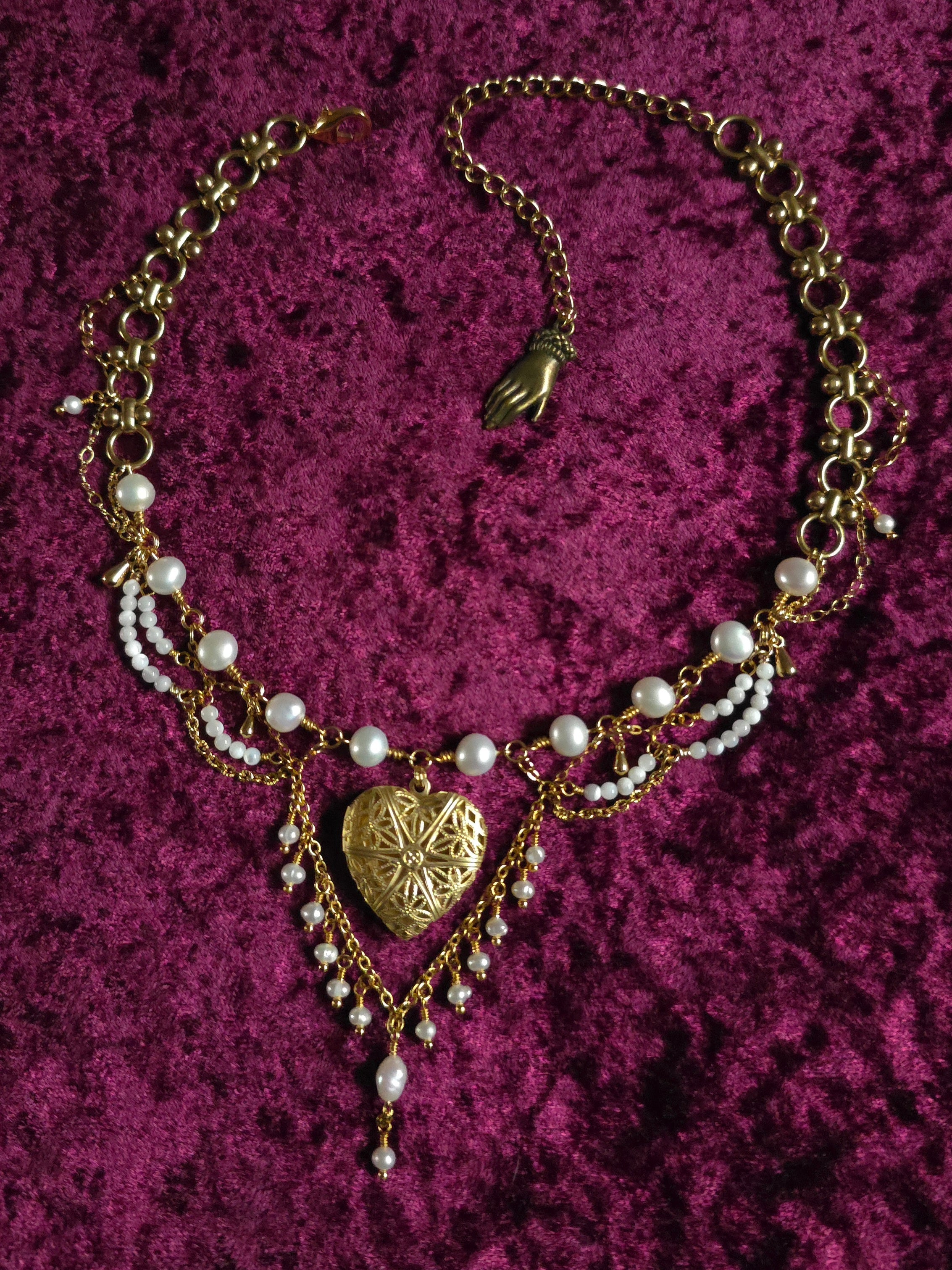 PARAMOUR | Gold & Pearl Renaissance Inspired Choker