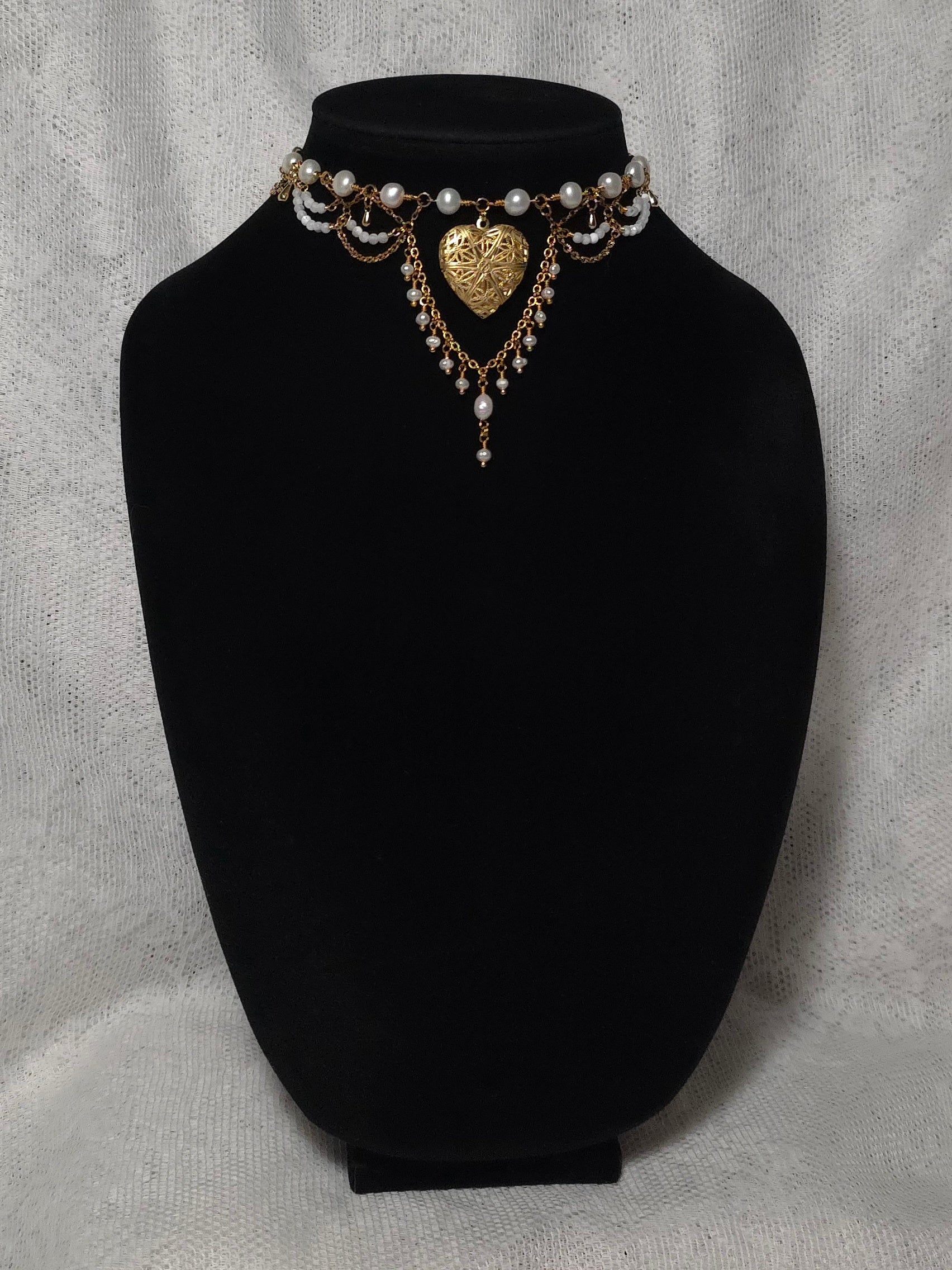 PARAMOUR | Gold & Pearl Renaissance Inspired Choker