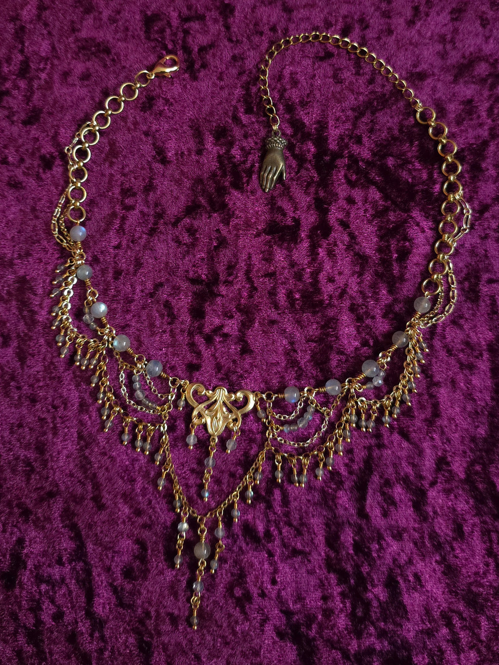 WASTELAND | Gold & Labradorite Fallout Inspired Layered Statement Choker