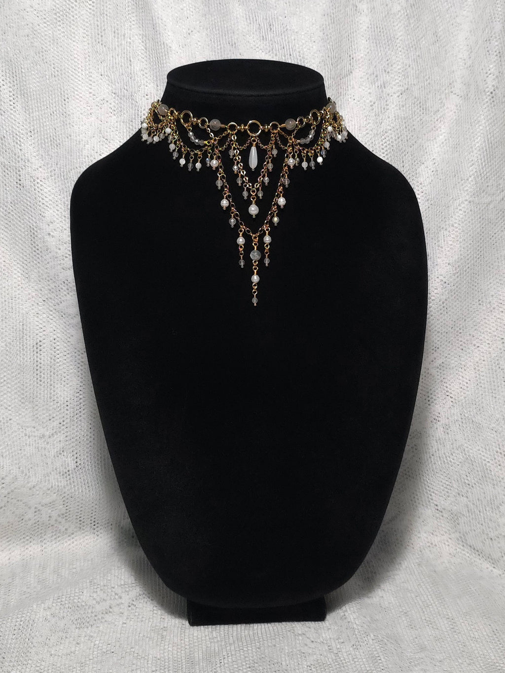 THE BURDEN | Gold & Labradorite Renaissance Inspired Statement Choker