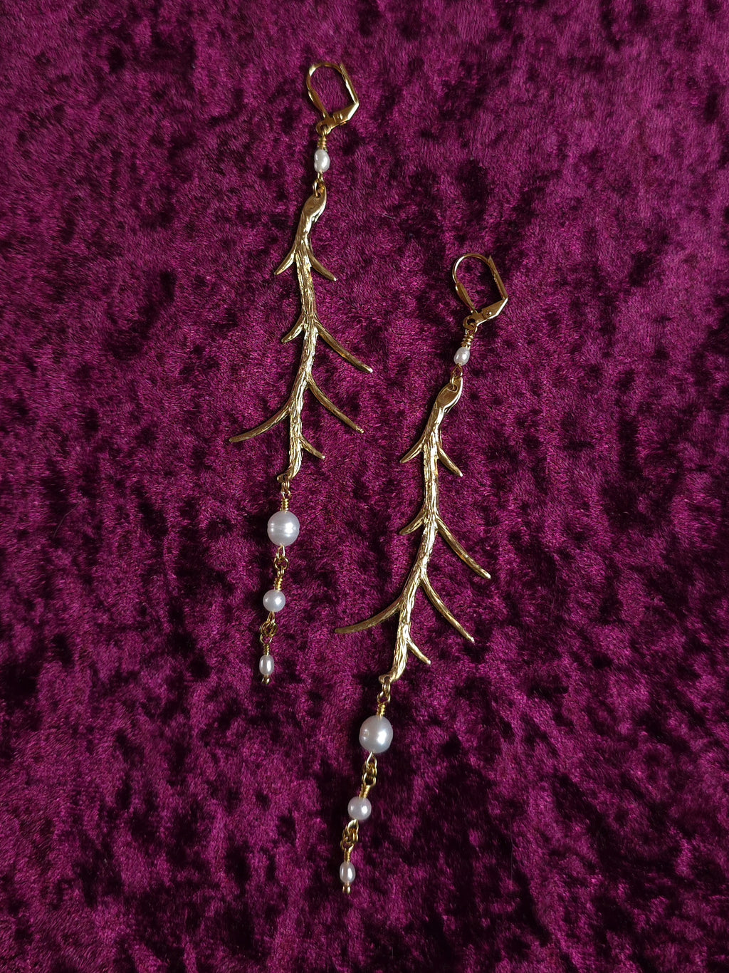 LIMB | Gold & Pearl Renaissance Inspired Earrings