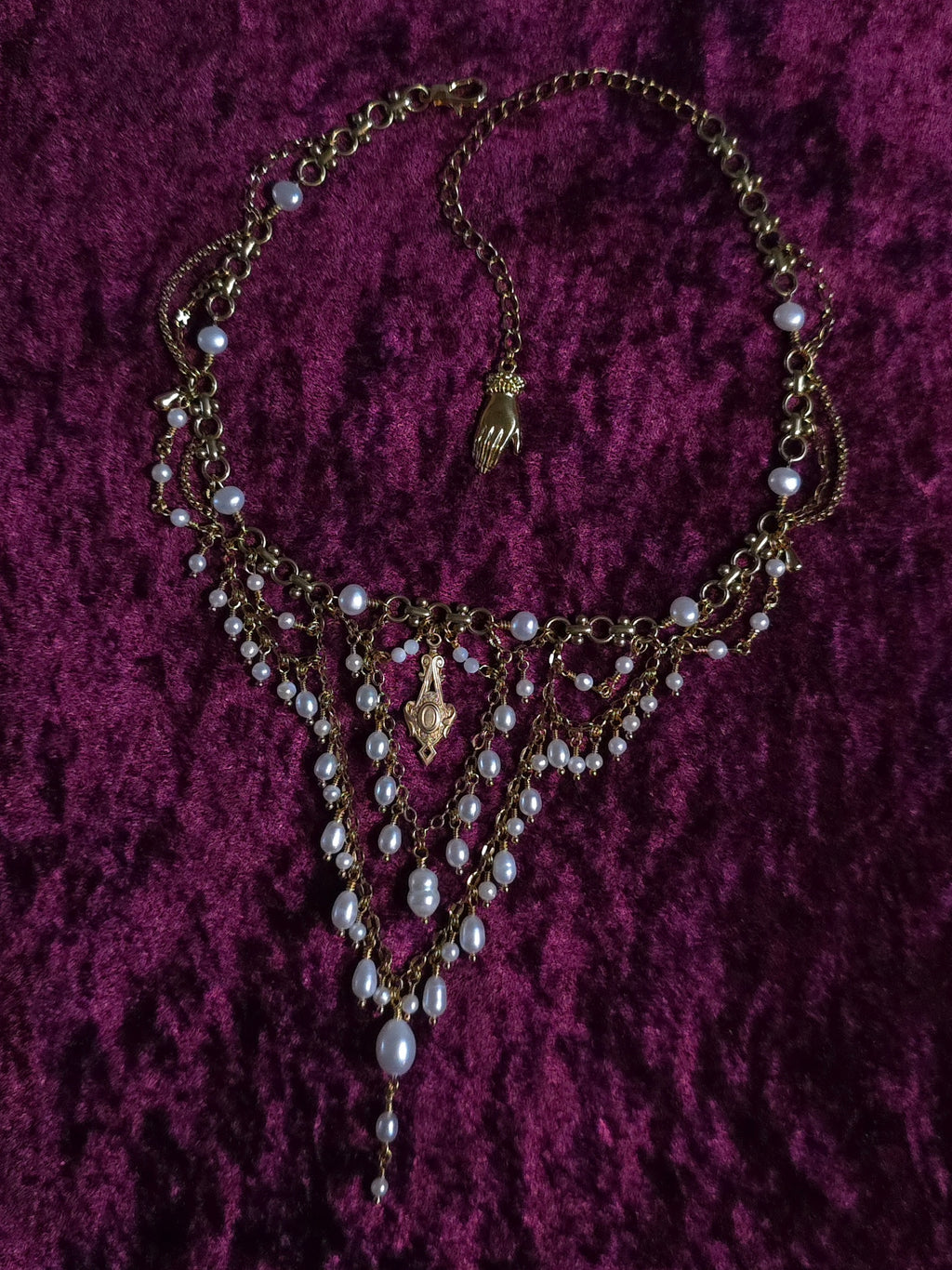 SPLENDOR | Gold & Pearl Renaissance Inspired Statement Choker