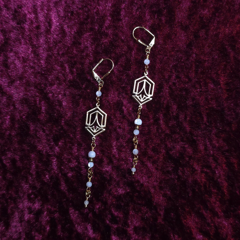 KEEPSAKE | Mother of Pearl Renaissance Inspired Earrings