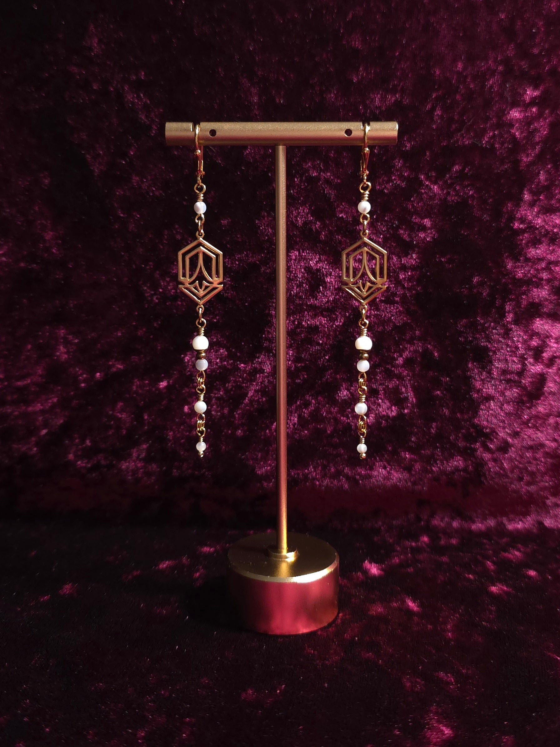 KEEPSAKE | Mother of Pearl Renaissance Inspired Earrings