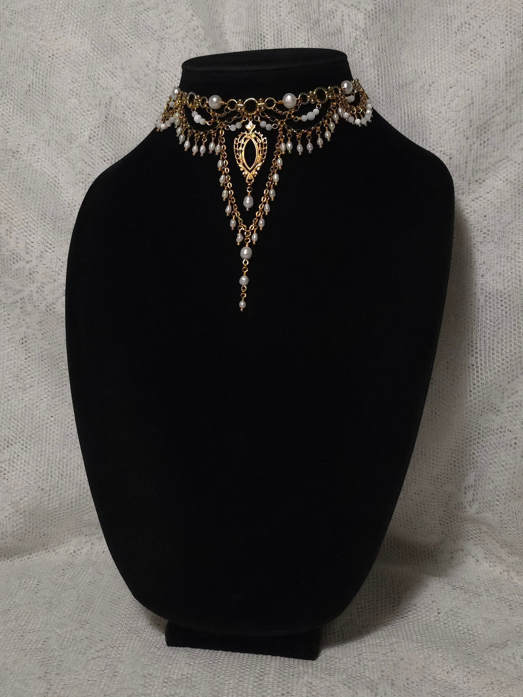 SAME SOUL | Gold & Pearl Renaissance Inspired Statement Choker