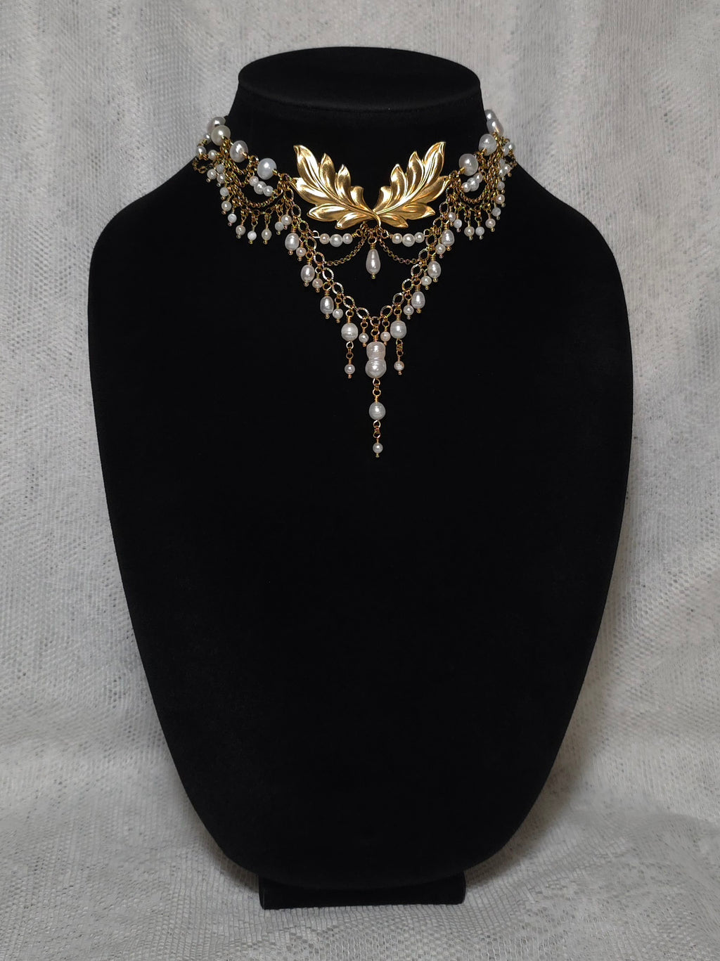 REVIVAL | Gold & Pearl Renaissance Inspired Choker