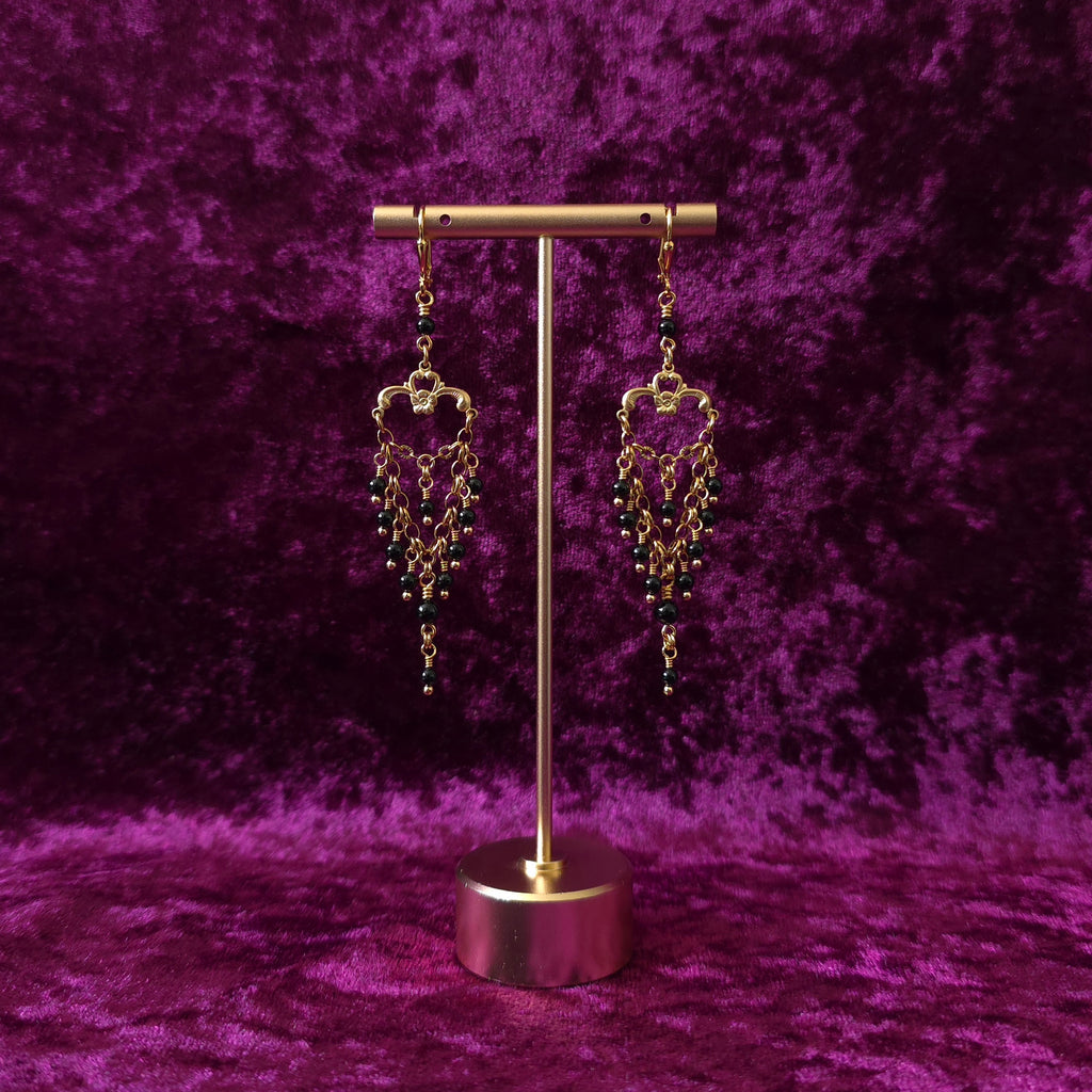 SLIP AWAY | Onyx Renaissance Inspired Earrings